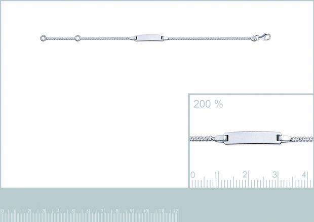 Pulsera Plata 925. Placa [1,5 mm - 5z0283115