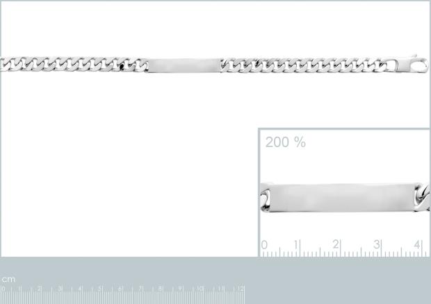 IDENTITE ARGENT 925 RHODIE - 7z0200721