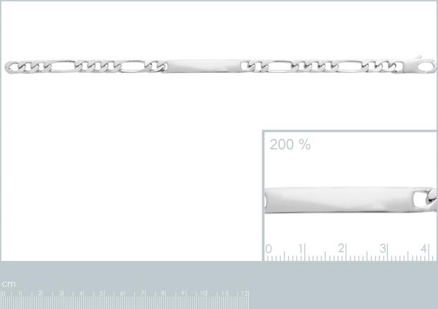 IDENTITE ARGENT 925 RHODIE - 7z3300620
