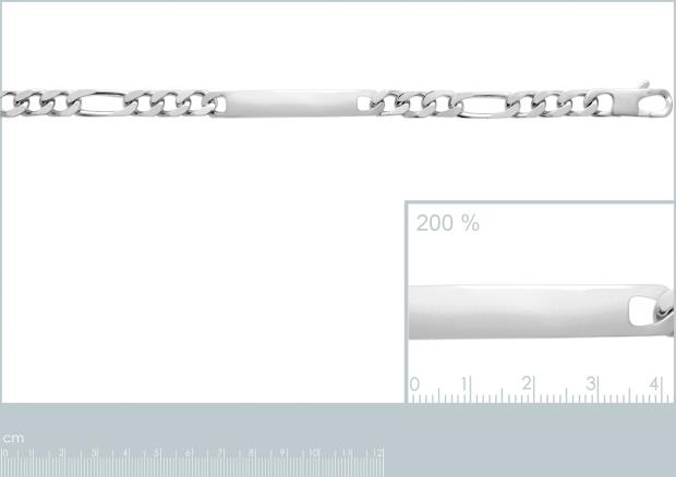 IDENTITE ARGENT 925 RHODIE - 7z3300821