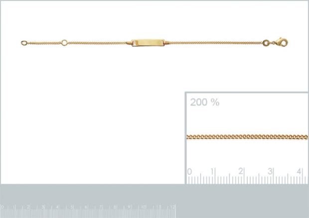 Pulsera placa Chapado Oro 18k. 3 Micras - 6z0283115