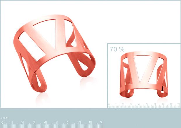 Brazalete Acero 316. Pvd Rosa - 3z1078358