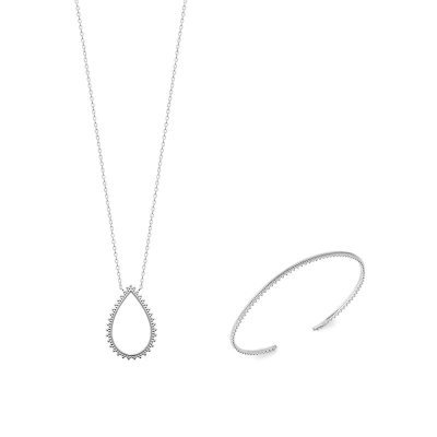 COLLIER ARGENT 925 RHODIE