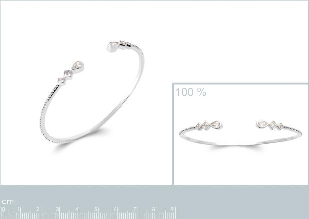 JONC ARGENT 925 RHODIE OZ - 8z7367458