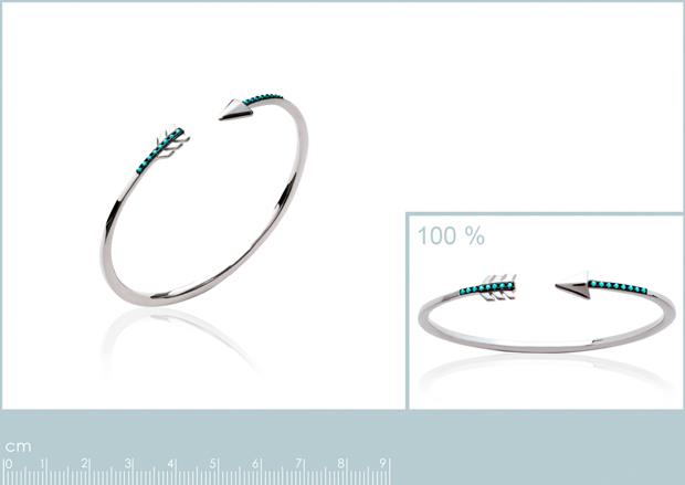 JONC ARGENT 925 RHODIE PS - 8z7175256