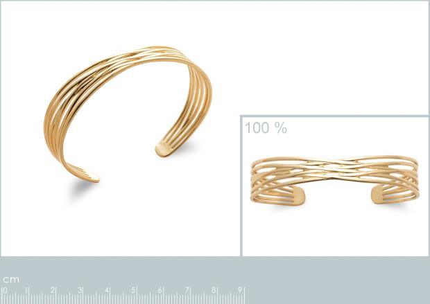 Brazalete Chapado Oro 18k. 3 Micras - 9z2181858