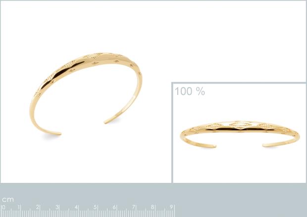 Brazalete Chapado Oro 18k. 3 Micras - 9z2126958