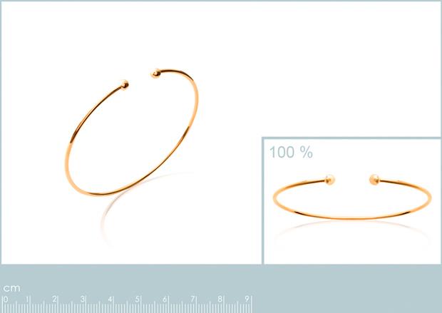 Brazalete Chapado Oro 18k. 3 Micras - 9z2132956