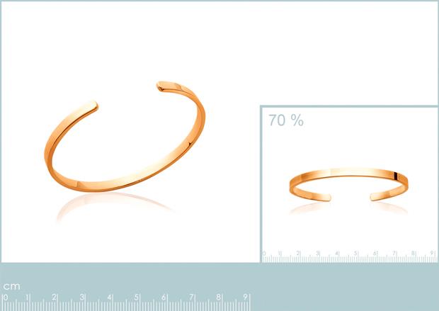 Brazalete Chapado Oro 18k. 3 Micras - 9z2134456