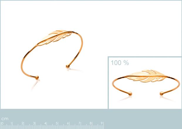 Brazalete Chapado Oro 18k. 3 Micras - 9z2140556