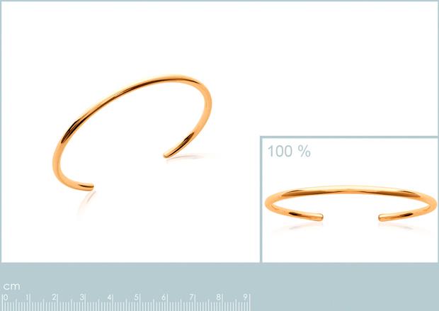 Brazalete Chapado Oro 18k. 3 Micras - 9z2143756