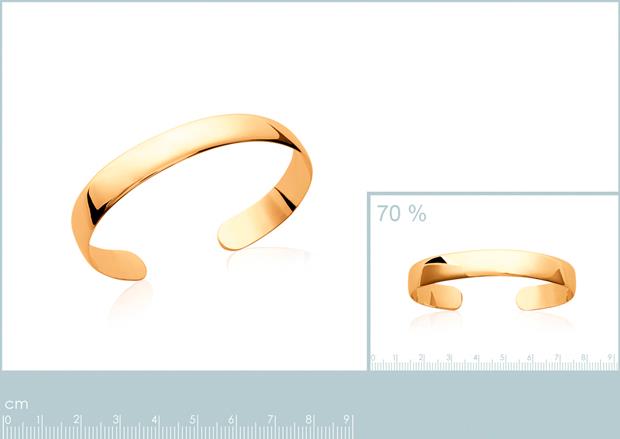 Brazalete Chapado Oro 18k. 3 Micras - 9z2144058