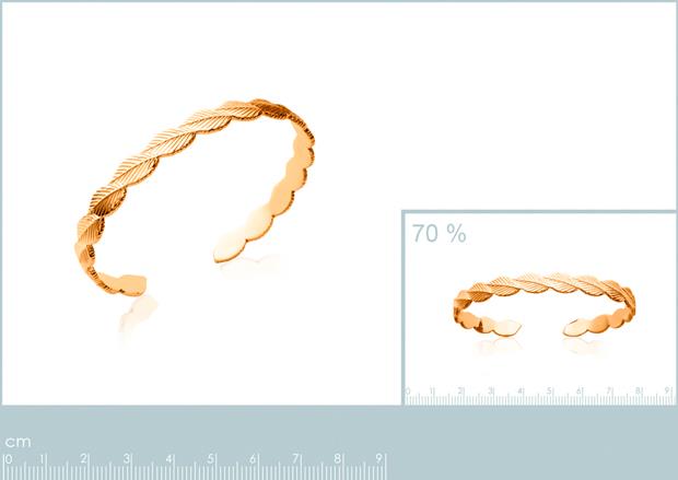 Brazalete Chapado Oro 18k. 3 Micras - 9z2148358