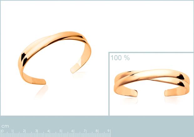 Brazalete Chapado Oro 18k. 3 Micras - 9z2152858