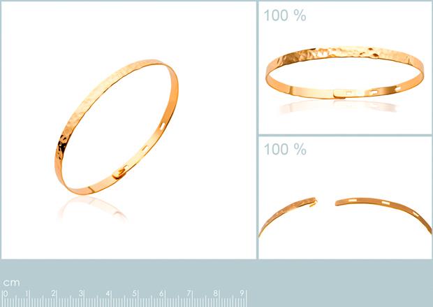 Pulsera Aro Chapado Oro 18k. 3 micras - 9z2158356