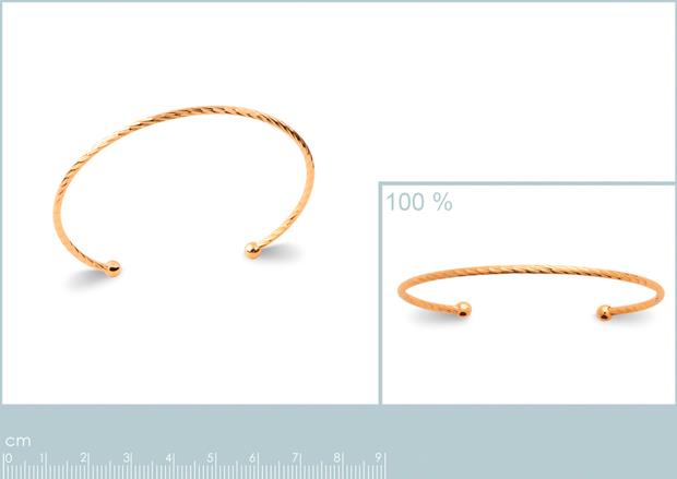 Brazalete Chapado Oro 18k. 3 Micras - 9z2167856