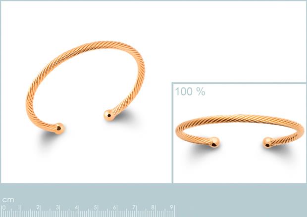 Brazalete Chapado Oro 18k. 3 Micras - 9z2167956