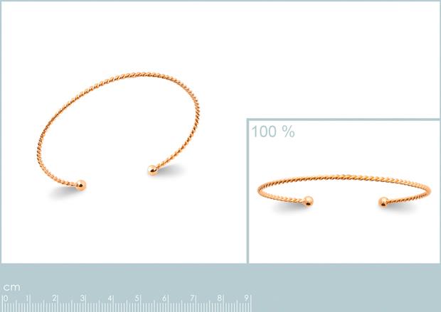 Brazalete Chapado Oro 18k. 3 Micras - 9z2168056