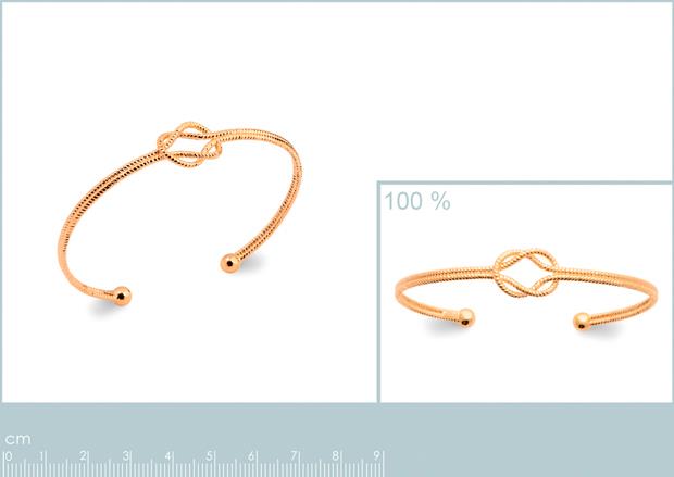 Brazalete Chapado Oro 18k. 3 Micras - 9z2171958