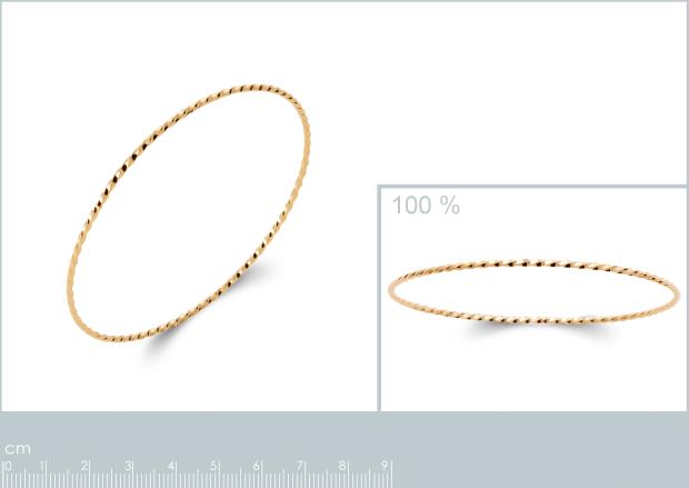 Pulsera Aro Chapado Oro 18k. 3 micras - 9z2188462