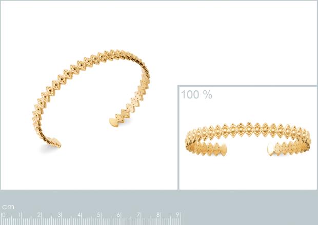 Brazalete Chapado Oro 18k. 3 Micras - 9z2201058