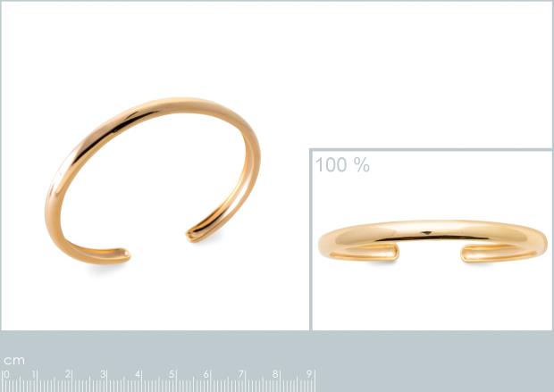 Brazalete Chapado Oro 18k. 3 Micras - 9z2202758