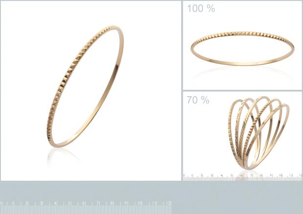Pulsera Aro Chapado Oro 18k. 3 micras - 9z0016366