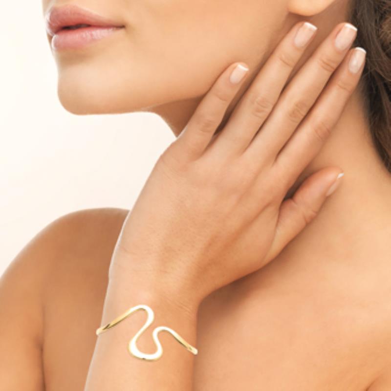 Brazalete Chapado Oro 18k. 3 Micras - 9z2222158