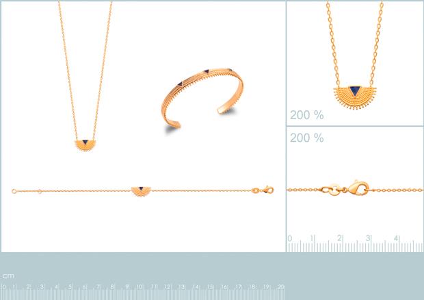 Brazalete Chapado Oro 18k. 3 Micras. Esmalte - 9z2169458