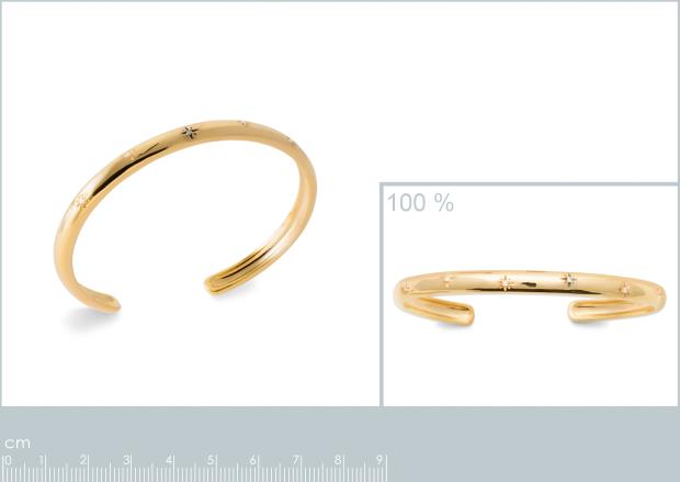 Brazalete Chapado Oro 18k. 3 micras. Circonita - 9z7378058