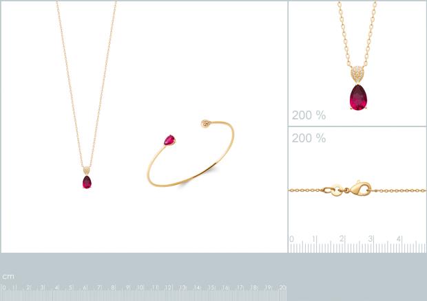 Brazalete Chapado Oro 18k. 3 micras. Circonita. Piedra Color - 9z7366358