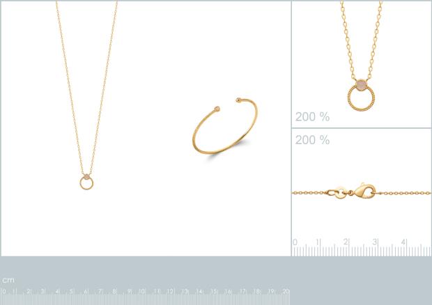 Brazalete Chapado Oro 18k. 3 micras. Cuarzo Rosa- 9z7351358