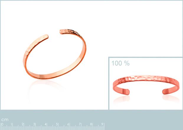 Brazalete Chapado Oro 18k Rosa. 3 micras - 9z2941956