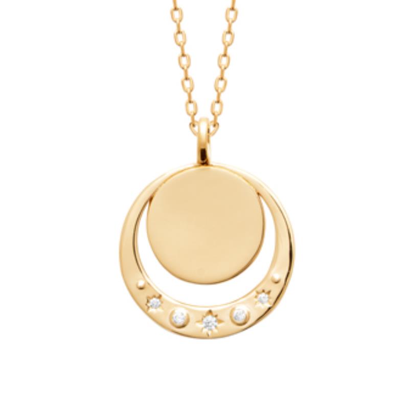 Collar Chapado Oro 18k. 3 Micras. Circonita - 9z7424945