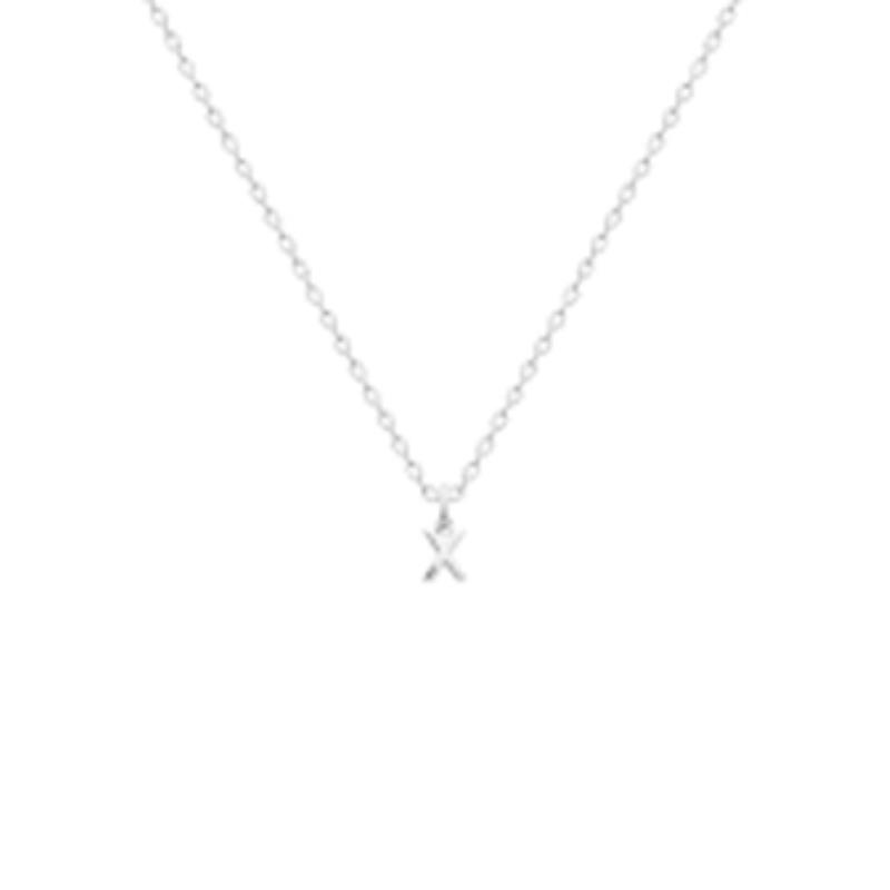 Colgante Letra X. Plata 925. Rodio - 7z775624