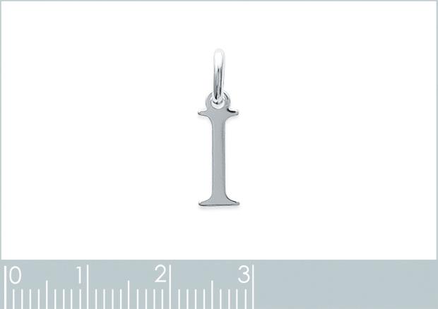 Colgante Letra I. Plata 925. Rodio - 7z875009