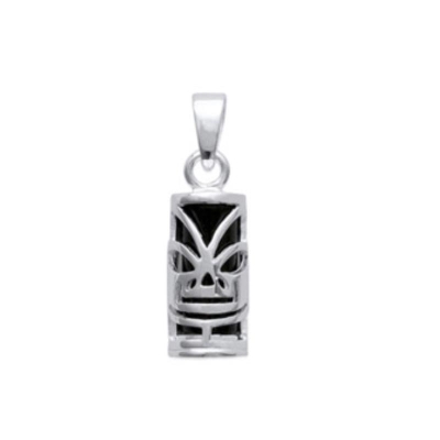 PENDENTIF ARGENT 925 RHODIE IMIT ONYX