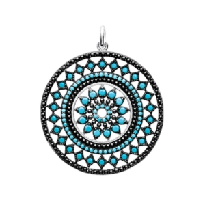 PENDENTIF ARGENT 925 RHODIE PS