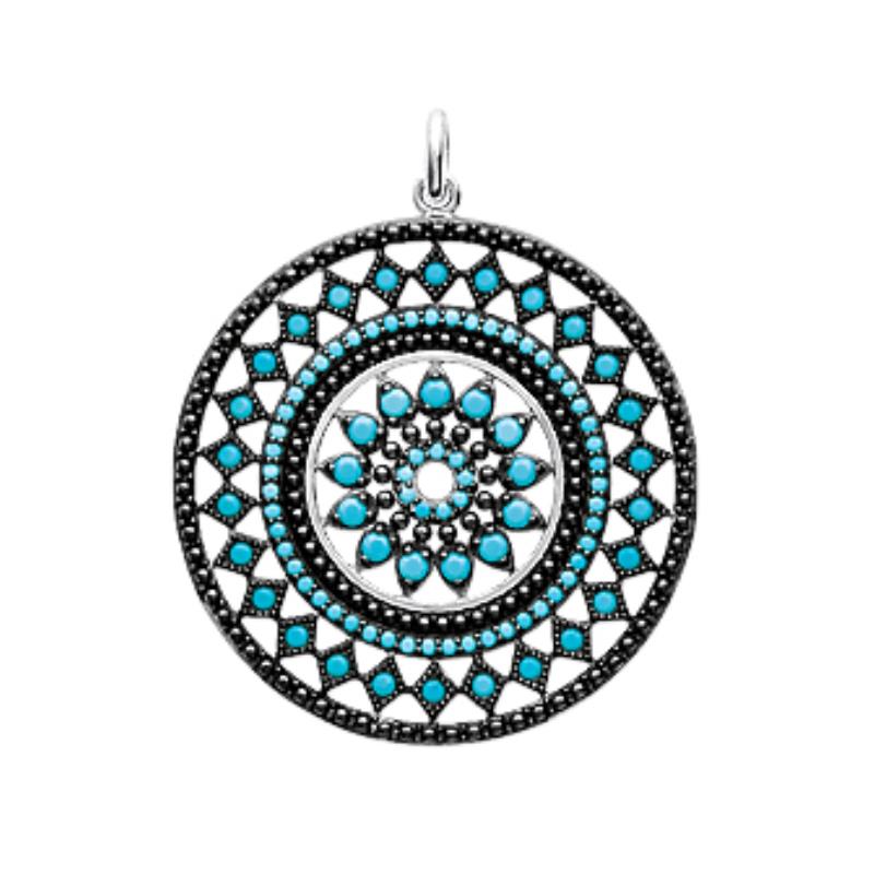 PENDENTIF ARGENT 925 RHODIE PS