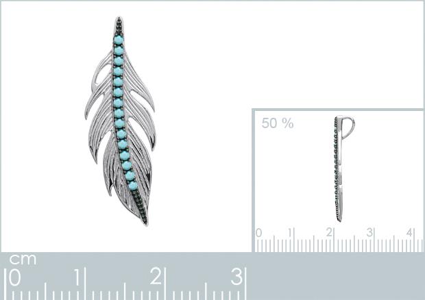 PENDENTIF ARGENT 925 RHODIE PS - 1z762930