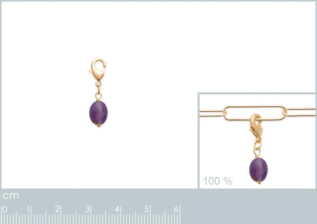 PENDENTIF PL-OR 750 3MIC AMETHYSTE - 2z772470