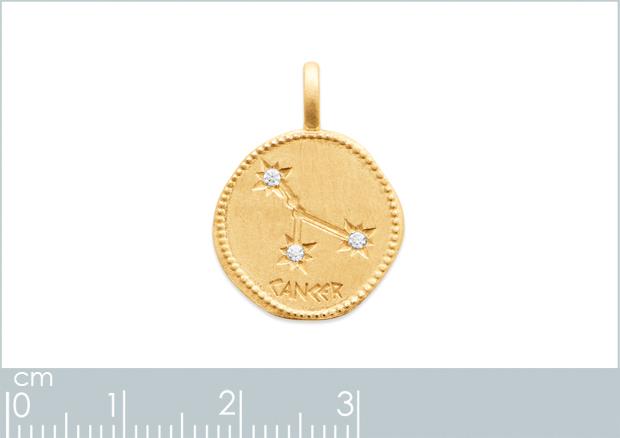 PENDENTIF PL-OR 750 3MIC OZ CANCER - 2z7687106