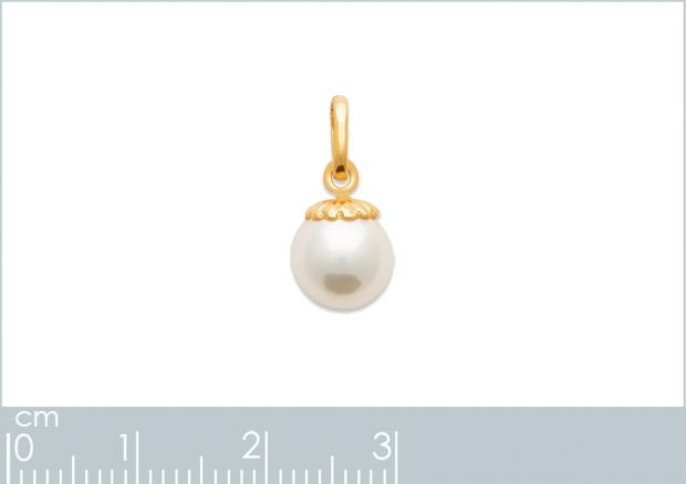 PENDENTIF PL-OR 750 3MIC PERLES IMIT - 2z4110591