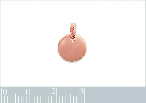 PENDENTIF PL-OR 750 3MIC ROSE - 2z880302