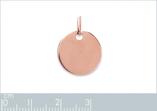 PENDENTIF PL-OR 750 3MIC ROSE - 2z88160012