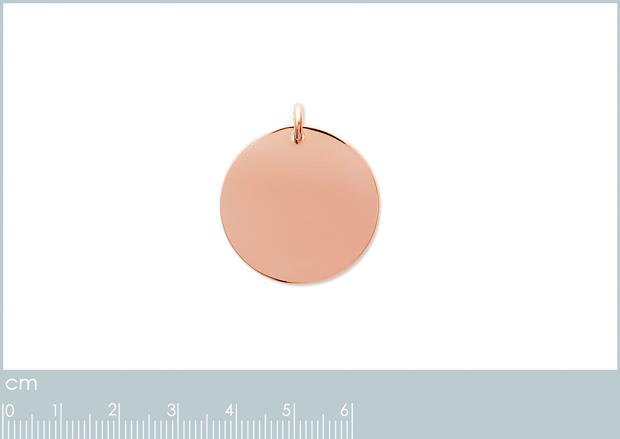 PENDENTIF PL-OR 750 3MIC ROSE - 2z4817262