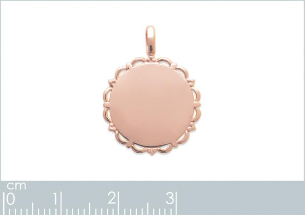 PENDENTIF PL-OR 750 3MIC ROSE - 2z770302