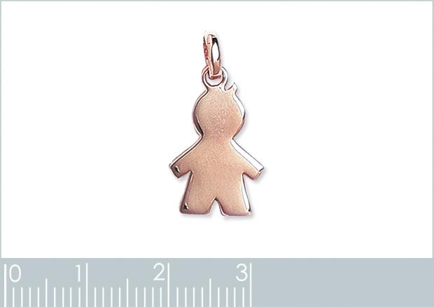 PENDENTIF PL-OR 750 3MIC ROSE - 2z860602