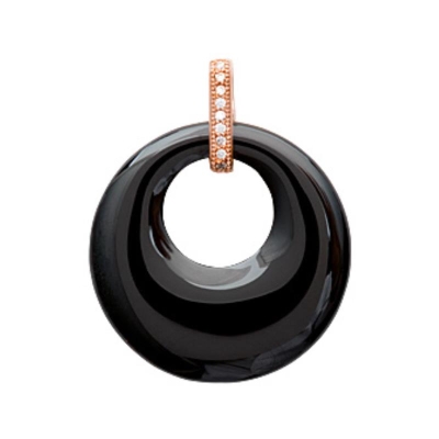 PENDENTIF PL-OR 750 3MIC ROSE OZ CERAMIQUE