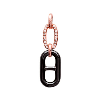 PENDENTIF PL-OR 750 3MIC ROSE OZ CERAMIQUE